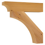 Cedar Bracket 19T1 — product photo on white background | Timber Build