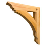 Cedar Bracket 10T13 — product photo on white background | Timber Build