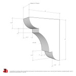 Wood Corbel 28T2
