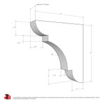 Wood Corbel 28T4