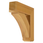 Cedar Bracket 13T9 — front view | Timber Build