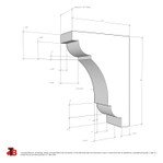 Wood Corbel 21T10