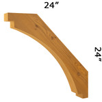 Cedar Knee Brace 67T9 — Western Red Cedar | Timber Build