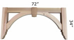 Cedar Porch Bracket 114T1 — Western Red Cedar product photo | Timber Build