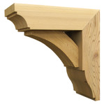 Cedar Bracket 02T23 — product photo on white background | Timber Build