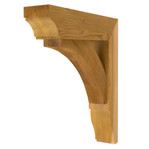Cedar Bracket 02T24 — front view | Timber Build
