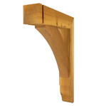 Cedar Bracket 01T2 — front view | Timber Build