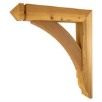 Cedar Bracket 01T2 — product photo on white background | Timber Build