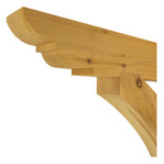 Cedar Bracket 11T10 — top carving detail | Timber Build