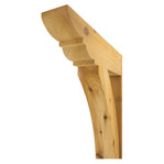 Cedar Bracket 11T6 — carving detail | Timber Build