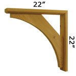 Wood Bracket 12T3 Handcrafted by Timber Build