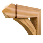 Cedar Bracket 01T4 — underside detail | Timber Build