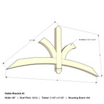 Cedar Gable Bracket 43T96 — product photo | Timber Build