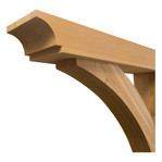 Cedar Bracket 10T27 — top carving detail | Timber Build