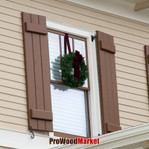 Cedar Window Shutters  Width 16 1/2" Board 1 3/8"
