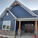 Cedar Gable Bracket 43T84 — porch accent view | Timber Build