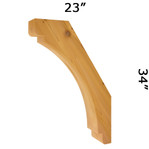 Cedar Knee Brace 63T14S — Western Red Cedar | Timber Build