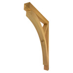 Cedar Bracket 17T12 — front view | Timber Build