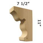 Wood Corbel 32T14 Handcrafted by Timber Build