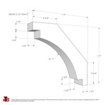 Cedar Knee Brace 67TD11 — dimensions | Timber Build