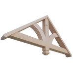 Cedar Gable Bracket 41T40MB — angle view | Timber Build