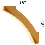 Cedar Knee Brace 71T3 — Western Red Cedar | Timber Build
