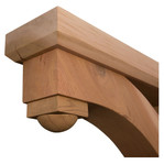 Cedar Bracket 116T1 — side profile detail | Timber Build