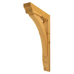 Cedar Bracket 02T34 — front view | Timber Build