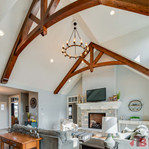 Cedar Gable Bracket 45T84 — interior installation | Timber Build