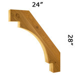Cedar Knee Brace 67T14 — Western Red Cedar | Timber Build