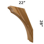 Cedar Knee Brace 64T4 — Western Red Cedar | Timber Build