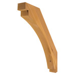 Cedar Knee Brace 67TD16 — front view | Timber Build