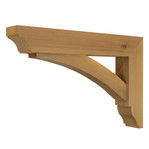 Cedar Bracket 02T37 — product photo on white background | Timber Build