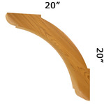 Cedar Knee Brace 65T11 — Western Red Cedar | Timber Build