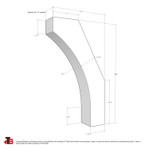 Cedar Knee Brace 62T2 — dimensions | Timber Build