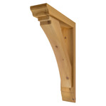 Cedar Bracket 02T39 — front view | Timber Build