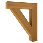 Cedar Bracket 18T3 — product photo on white background | Timber Build