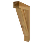 Cedar Bracket 18T6 — front view | Timber Build