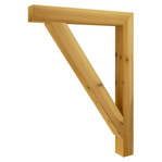 Cedar Bracket 18T10 — product photo on white background | Timber Build