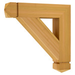 Cedar Bracket 01T7 — product photo on white background | Timber Build