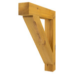 Cedar Bracket 18T14 — front view | Timber Build