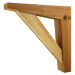 Cedar Bracket 115T7 — product photo on white background | Timber Build