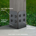 Column Post Base 8x8 - APVB88