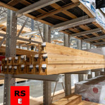 Sample - 6x6 Engineered Column - Western Red Cedar - Rough Sawn