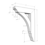 Cedar Bracket 02T12 — Western Red Cedar product photo | Timber Build