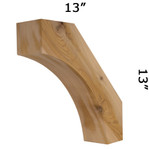 Cedar Knee Brace 62T6 — Western Red Cedar | Timber Build
