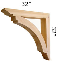Wood Bracket 14T9 Crafted By ProWoodMarket