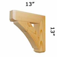 Wood Bracket 13T9 Crafted By ProWoodMarket