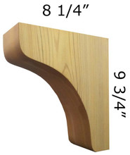 Wood Corbel 25T2 Handcrafted by Timber Build