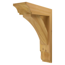 Cedar Bracket 10T14 — front view | Timber Build